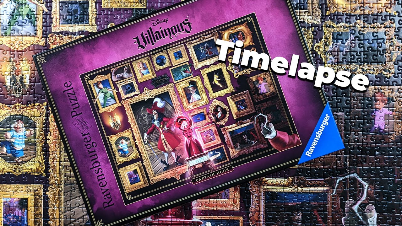 Ravensburger Villainous Captain Hook Jigsaw Puzzle Timelapse