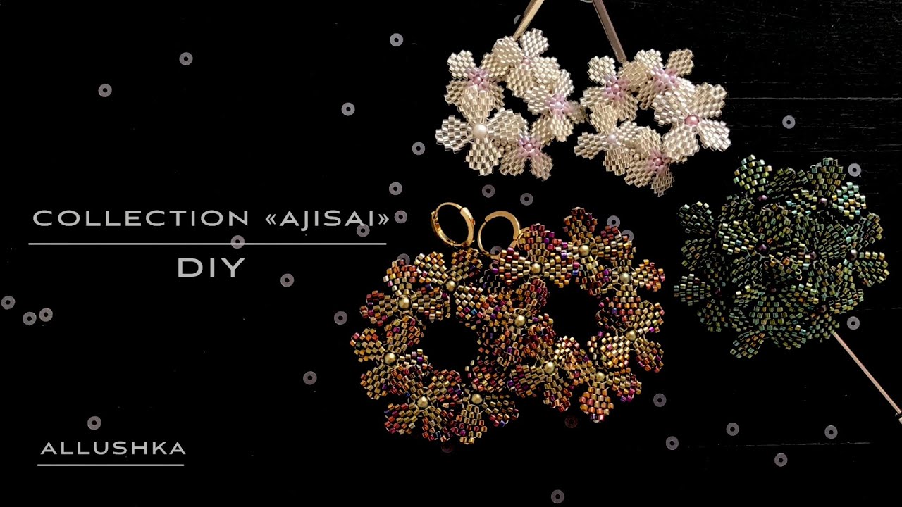 🌸 Collection «Ajisai» #diy #tutorial #ring #beadwork #beaded 20 декабря 2024 г.