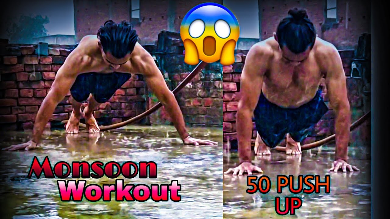 Monsoon 💦Workout🏋️&zwj;♂️At Home 🏘️बारिश् मे व्याम् #Rainworkout #Athome