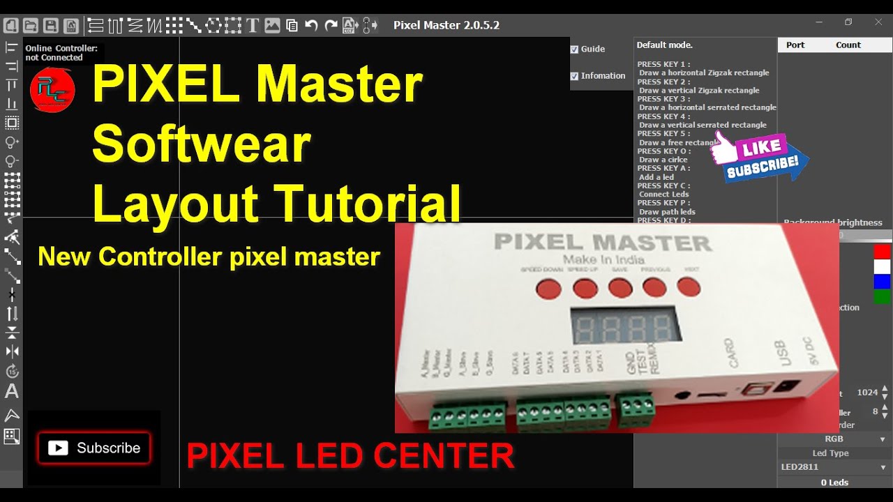 Pixel Master controller & Pixel master softwear tutorial Part 1