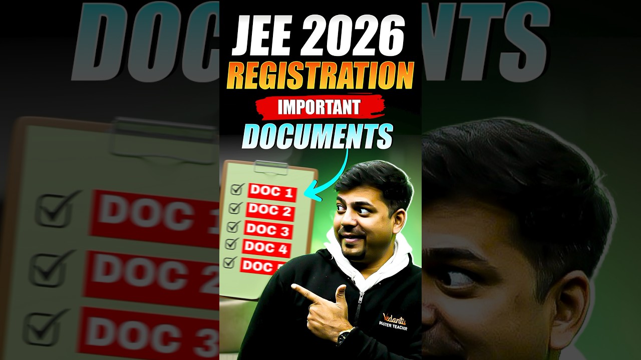 URGENT🚨Keep These DOCUMENTS Ready before JEE 2026 Registration✅ #shorts #jee2026 #important