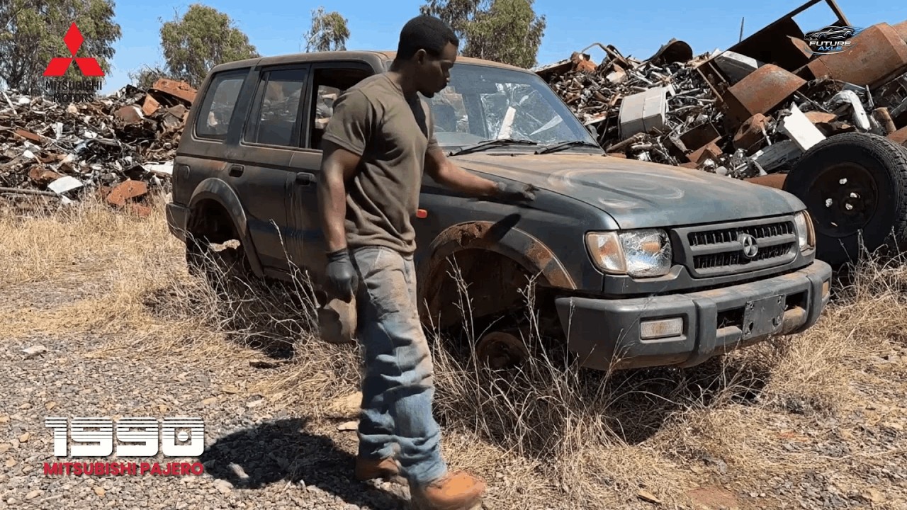 ASMR Car Restoration! 1990 Mitsubishi Pajero Restoration from Abandoned Condition to Looking New