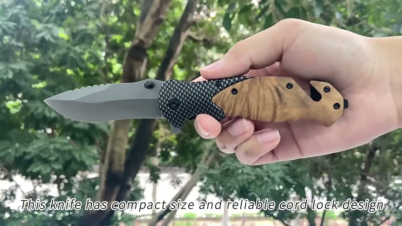 X50 stainless steel outdoor EDC military survival camping tactical folding pocket hunting knife
