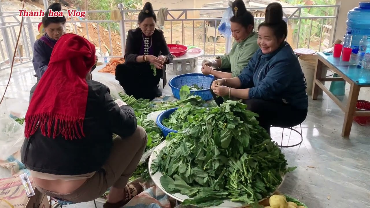 Bà Biêng đến ăn cưới hát tả cảnh chị em nhật rau cực hay