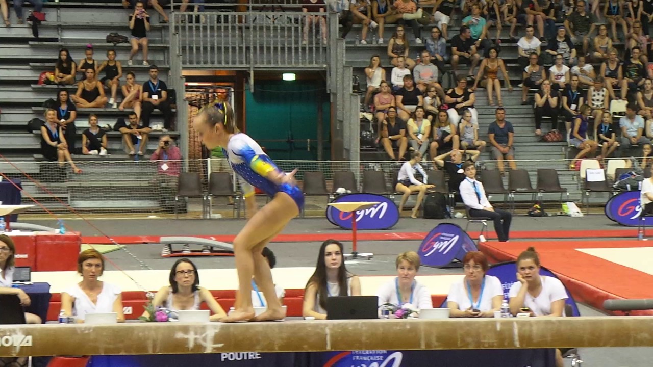 Alisson Lapp (2002) - Finale poutre - Championnat de France 2017