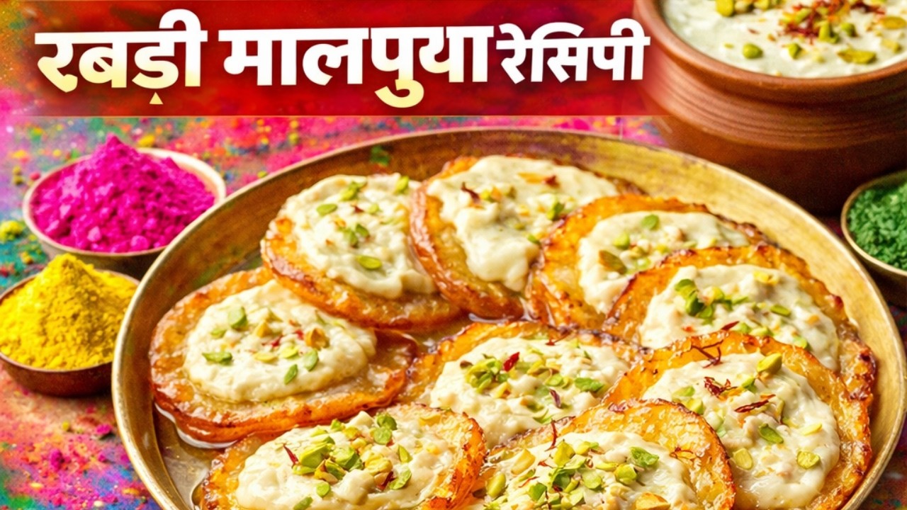 Holi Special Rabdi Malpua Recipe| Mawa Malpua | Malpua Recipe  | @Meenusrecipes