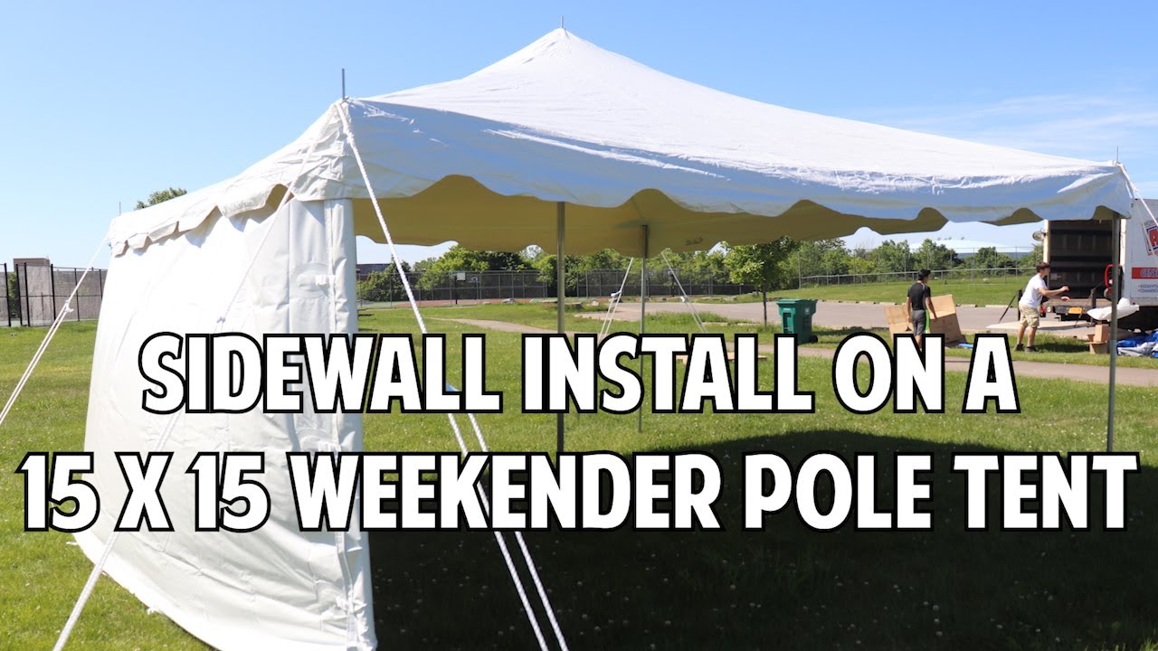 Installing a Sidewall on a Weekender Pole Tent | Party Tent Accessories