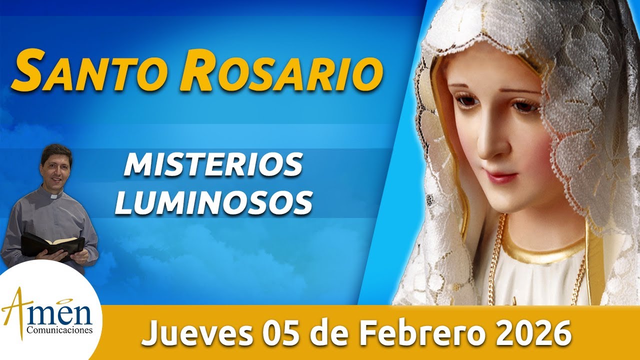 Santo Rosario de Hoy Jueves 5 Febrero de 2026 l Amen Comunicaciones l Católica l María
