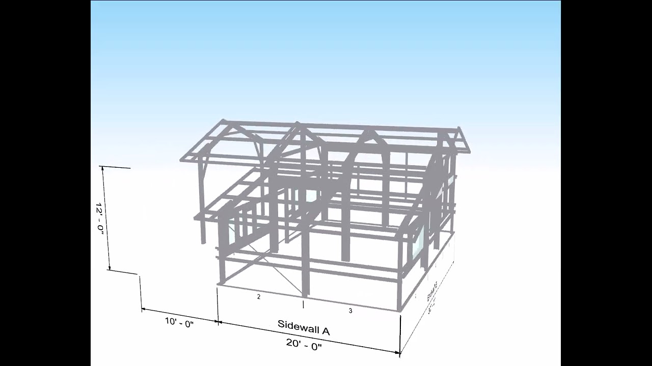 Exclusive 20x30 Gable Leanto Front Porch Cabin Kit [Affordable Build]
