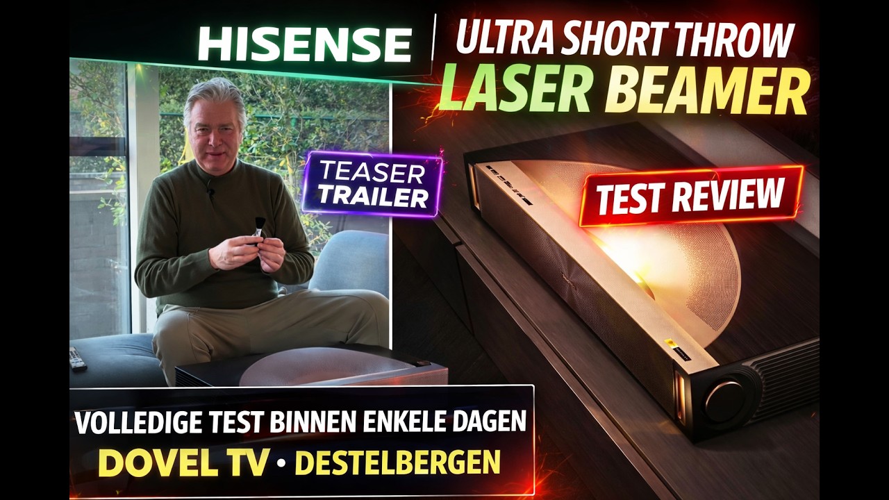 Hisense L9Q teaser trailer from this beautiful ultra short throw laser beamer 5000 ansi lumen