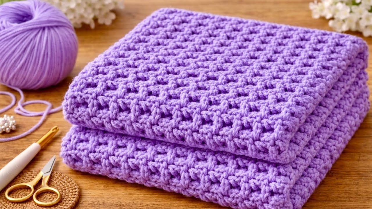 This Easy Crochet Stitch Is Everywhere! Beginner-Friendly & Beautiful| Baby Blanket & Shawl