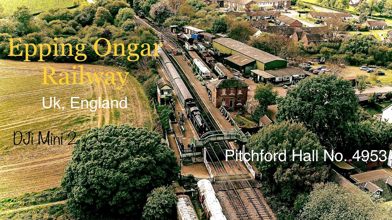 Epping Ongar Railway, Pitchford Hall, DJi Mini 2, drone, 4K
