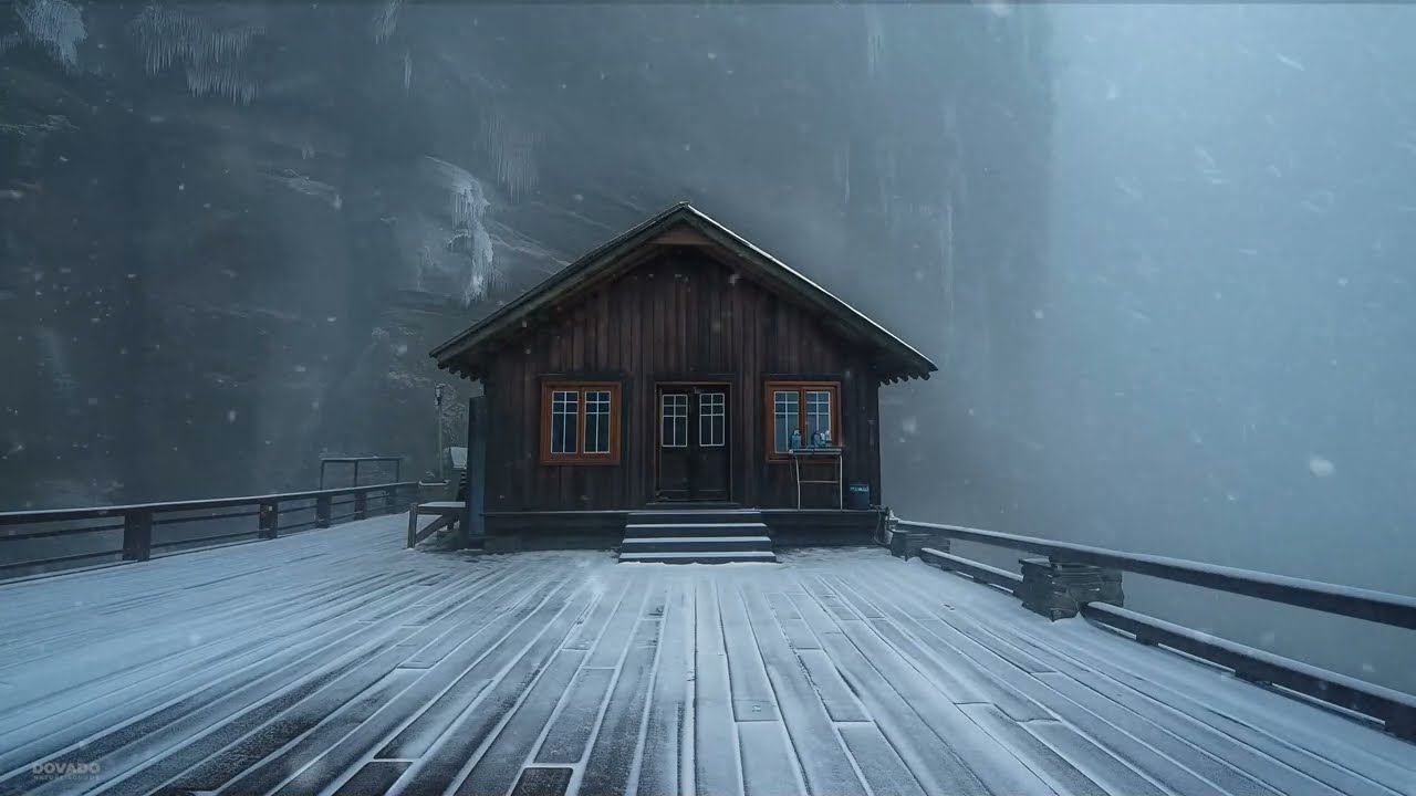 Freezing Wind Storm & Snow Storm Sounds for Sleeping┇Frosty Mountain Wind Sound & Winter Ambience