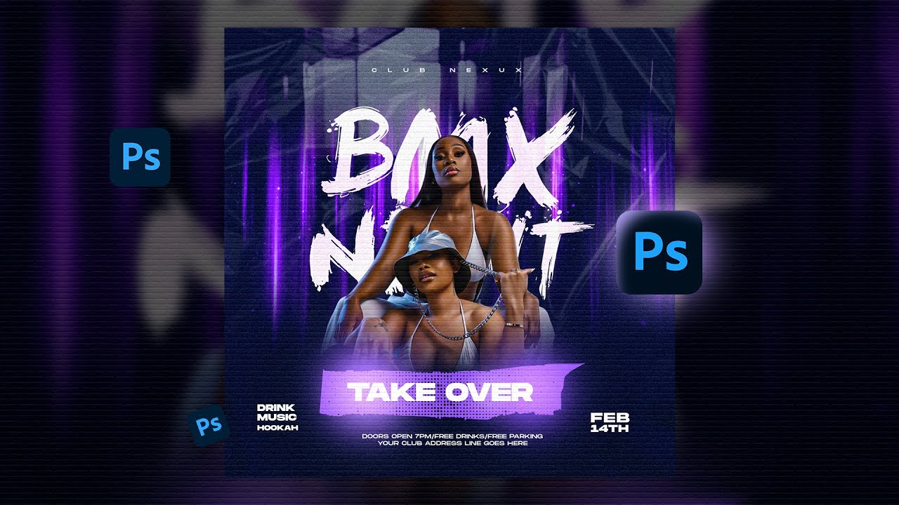 Master Club Flyer Design in Photoshop &ndash; Beginner to Pro!