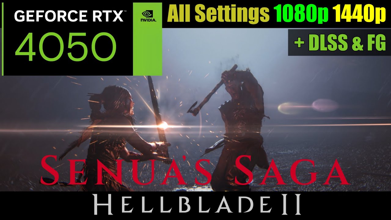 Hellblade II: Senua's Saga Test on RTX 4050 laptop (All Settings 1080p 1440p)
