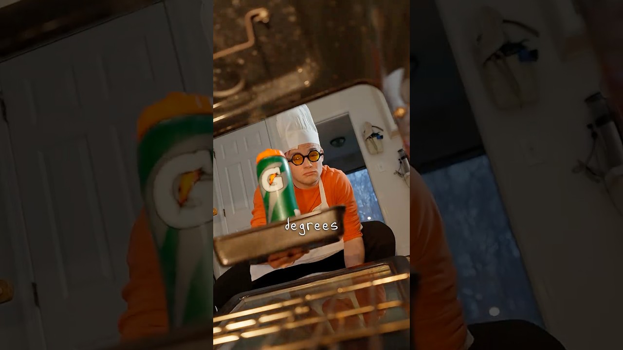 Я съел бутылку Gatorade.