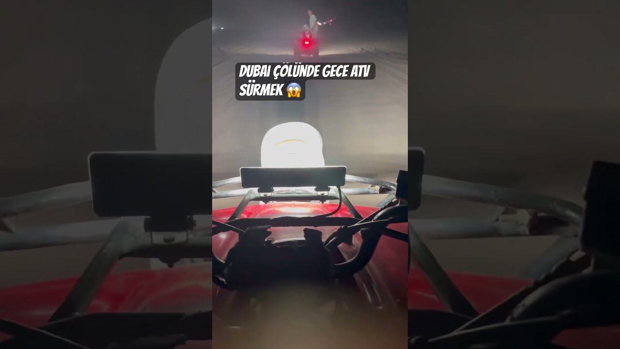 Dubai’de çöl safarisi böyle yapılıyor 🏜️ 