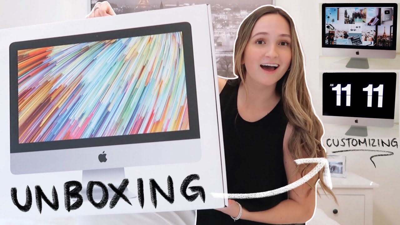 UNBOXING AND CUSTOMIZING MY NEW IMAC 2020! 21.5” iMac Setup