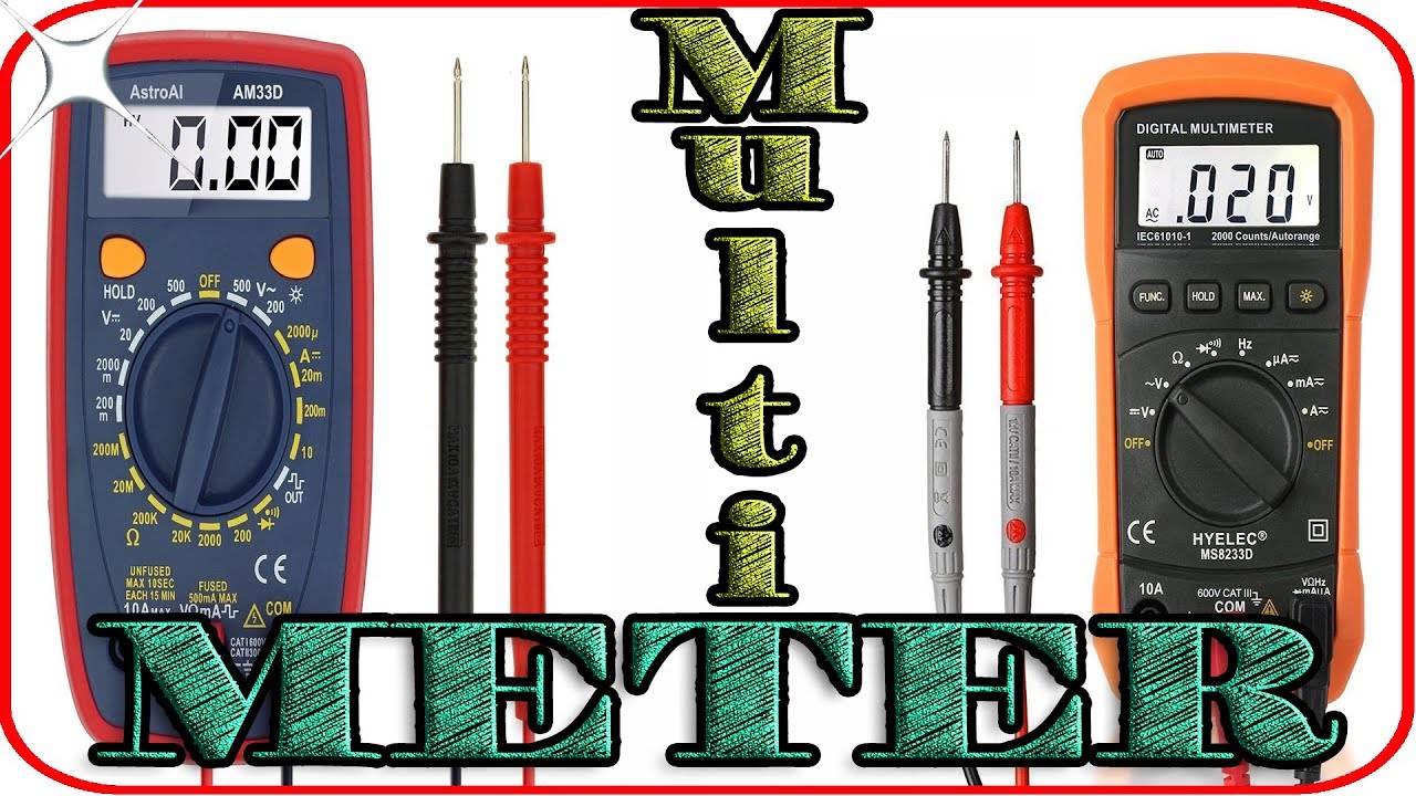 How to use a multimeter for beginners: Measuring Voltage,Current,Continuity,Resistance