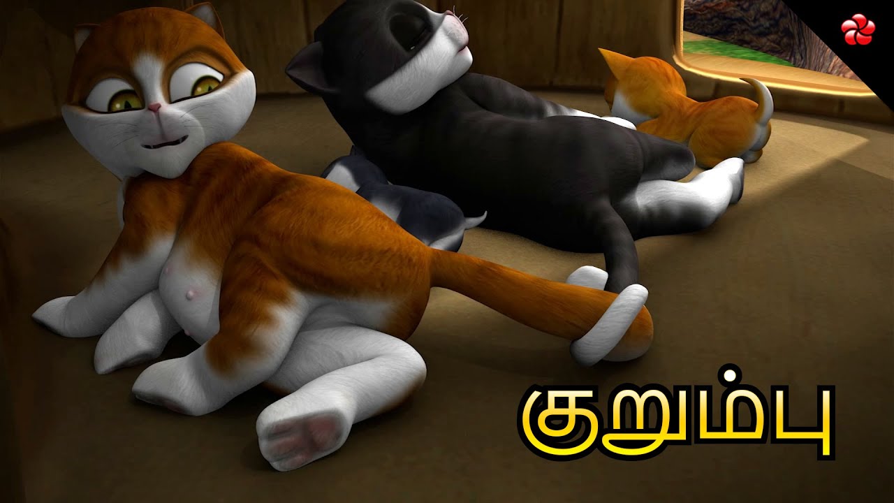 குறும்பு ★ Kathu Story Pattampoochi Nursery Rhmes for Kids ★ Tamil Cartoon Moral Stories & Songs