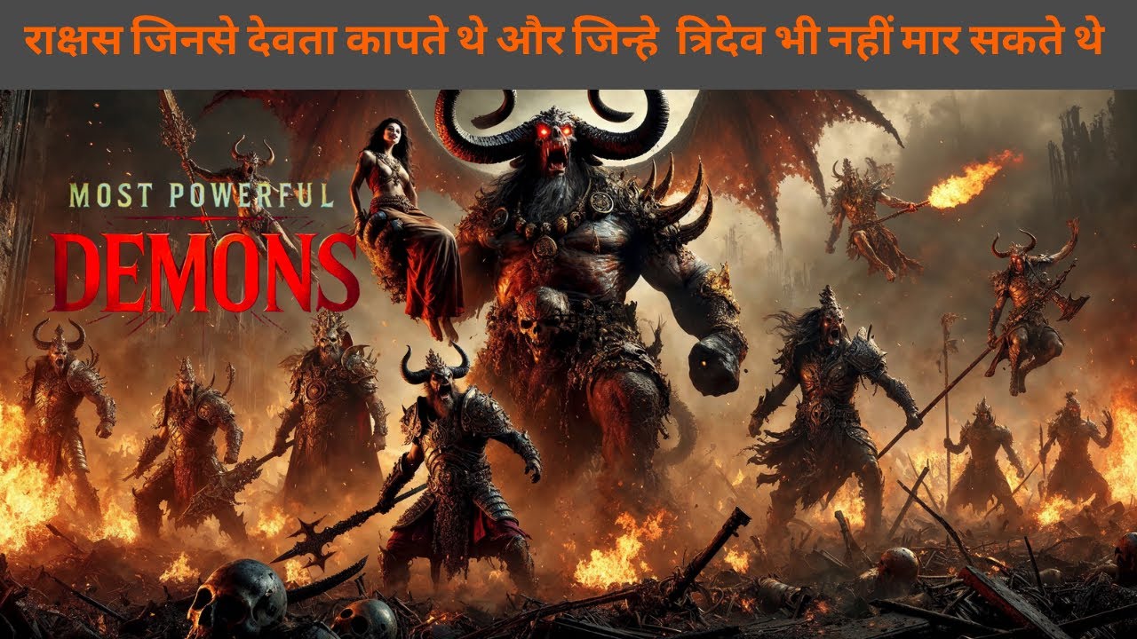 Top 10 Most powerful Demons in Hindu Mythology ।हिंदू धर्म के दस सबसे शक्तिशाली राक्षस