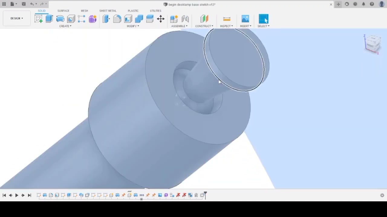 FUSION 360 (DESK LAMP CREATION)