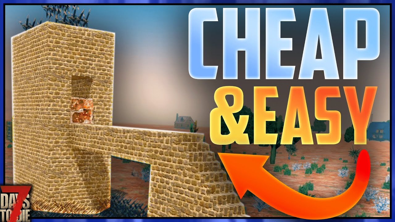 My Favourite Cheap Early Horde Base in 7 Days To Die Alpha 20 (Desert Ranger #5)