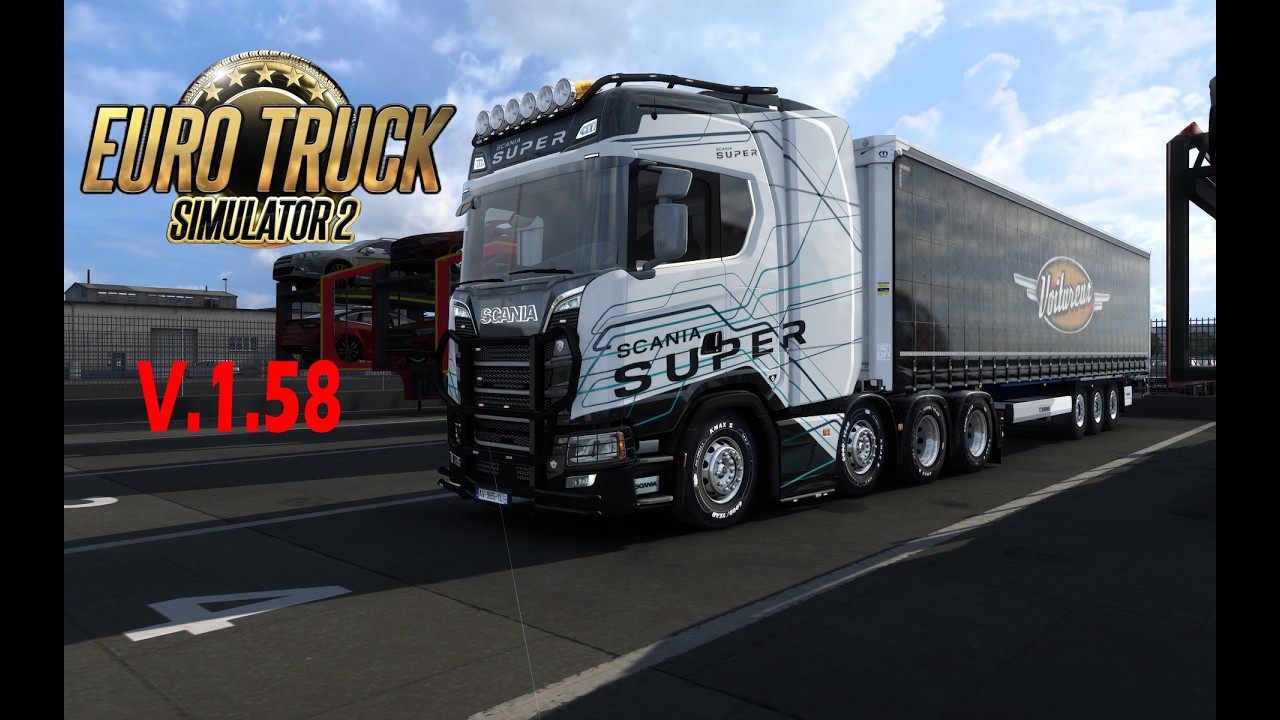 Scania S Super V8 - ETS 2 v1.58  - Engine Sound Upgraded