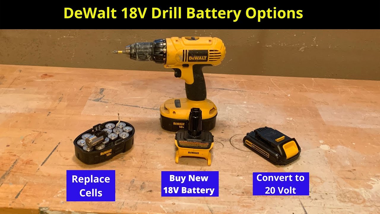 Обзор вариантов замены аккумулятора для дрели DeWalt 18 В при выходе из строя оригинального аккум...
