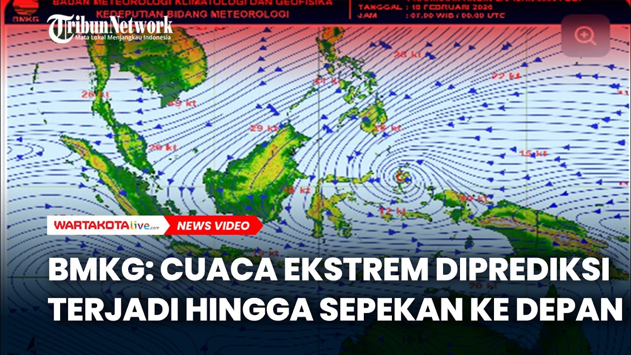 BMKG: Cuaca Ekstrem Diprediksi Terjadi hingga Sepekan ke Depan
