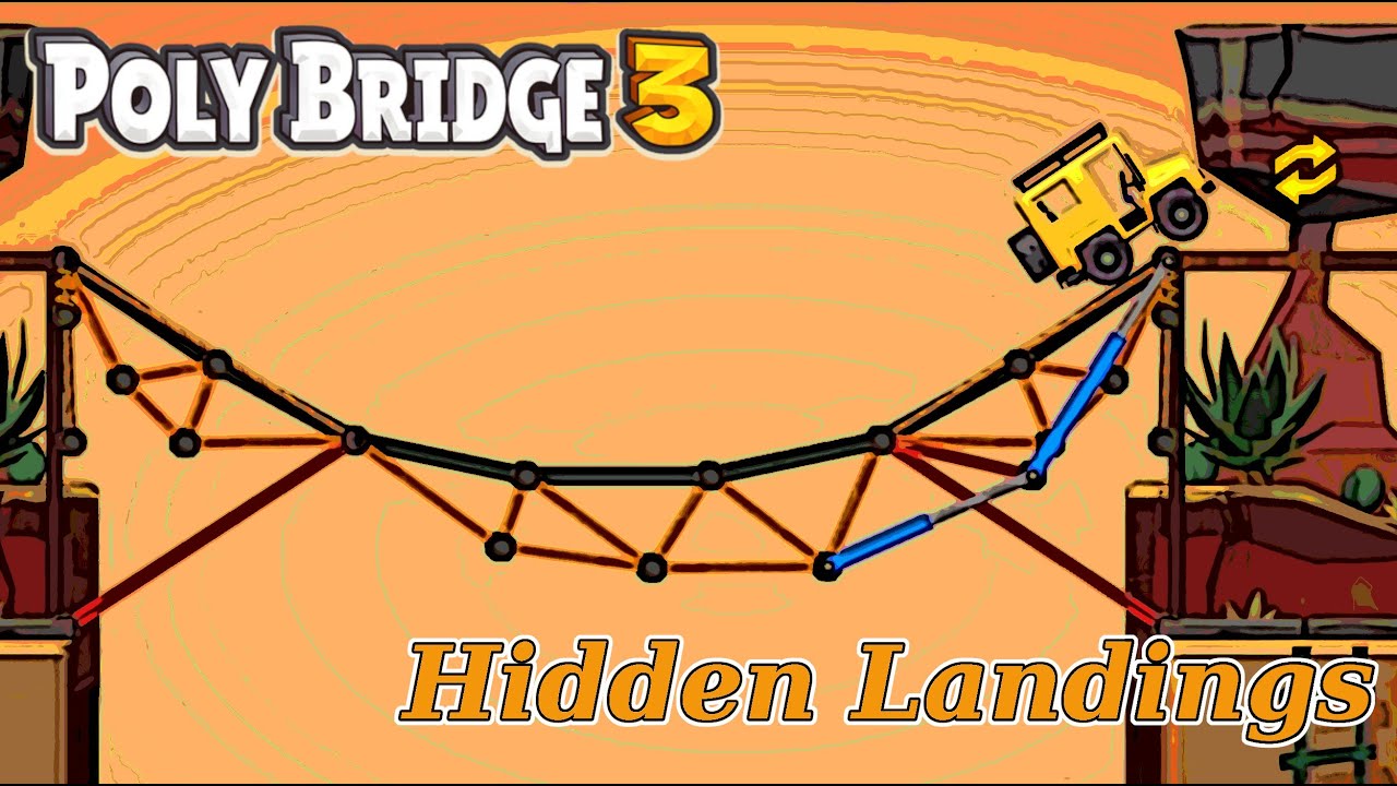 Poly Bridge 3 - Hidding Landings - 5 - Rethinking The Idea