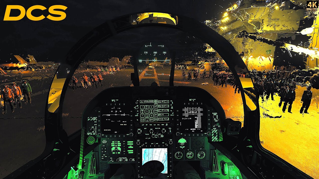 F-18F Super Hornet | Iranian Nuclear Facility Strike | EXTREME Night Weather