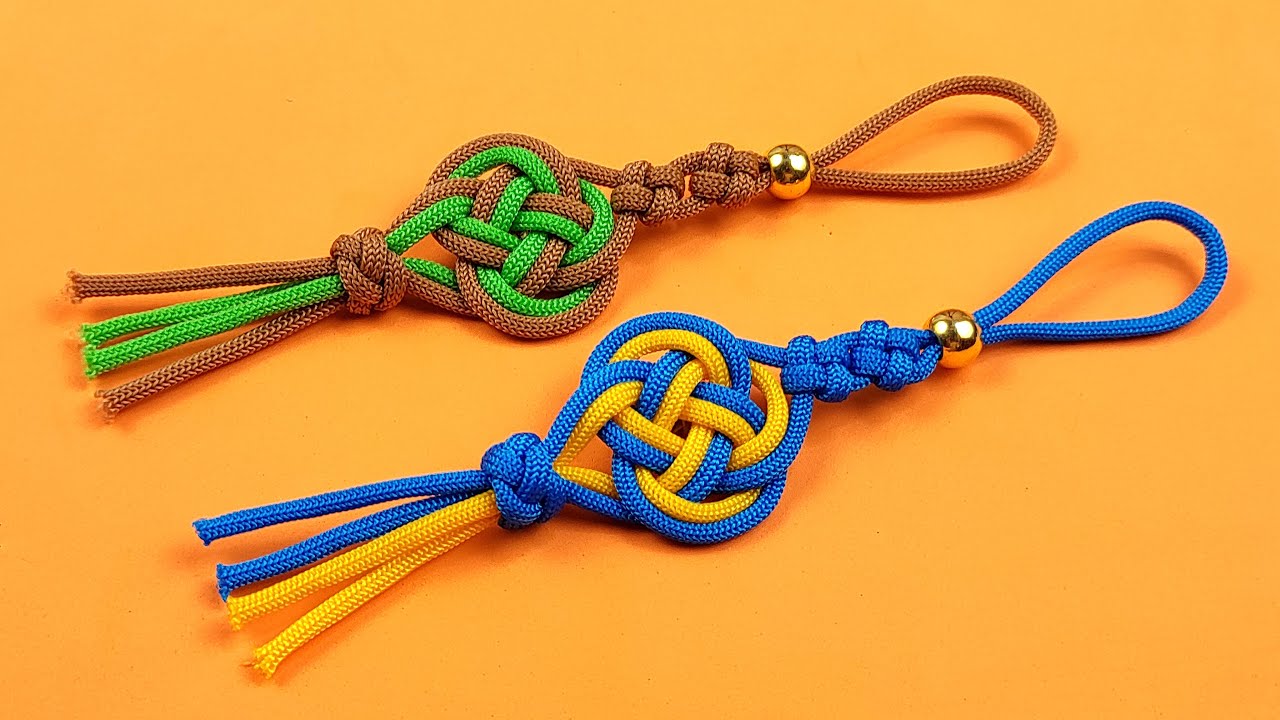 Super Easy Paracord Lanyard Keychain | How to make a Paracord Key Chain Handmade DIY Tutorial #55