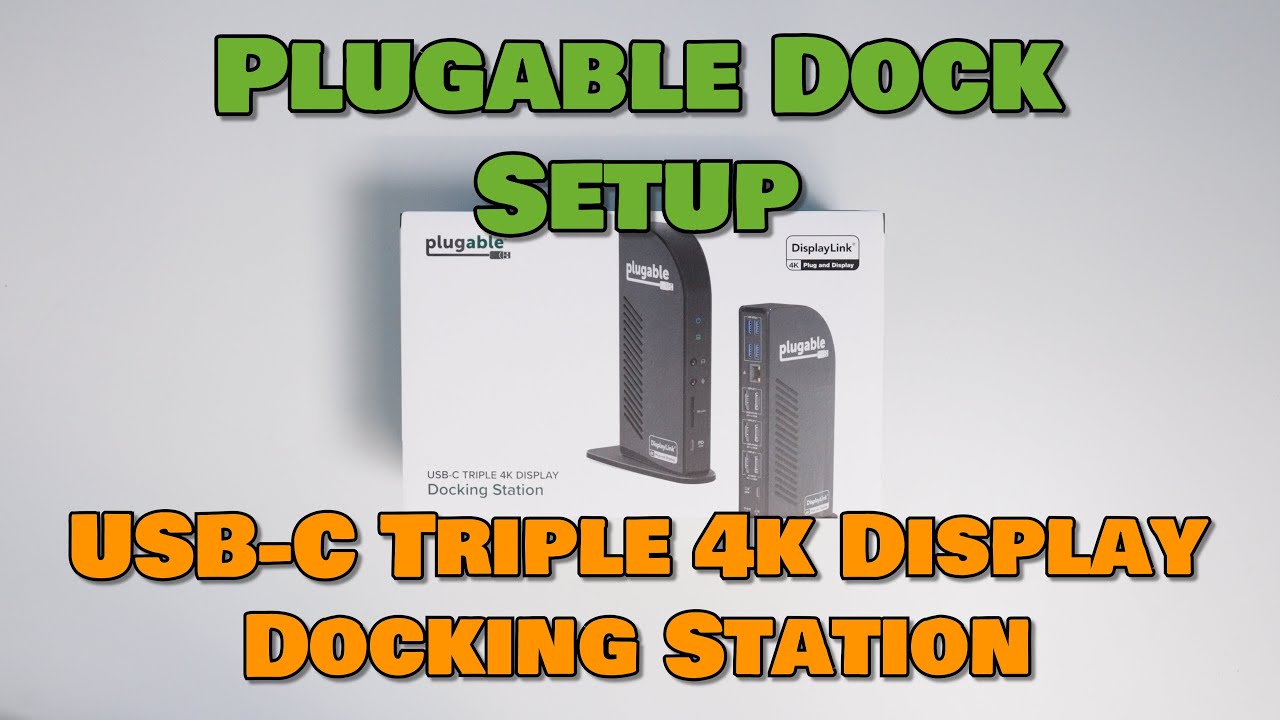 Распаковка и настройка док-станции Plugable USB-C для трех 4K-дисплеев | macOS и Win11