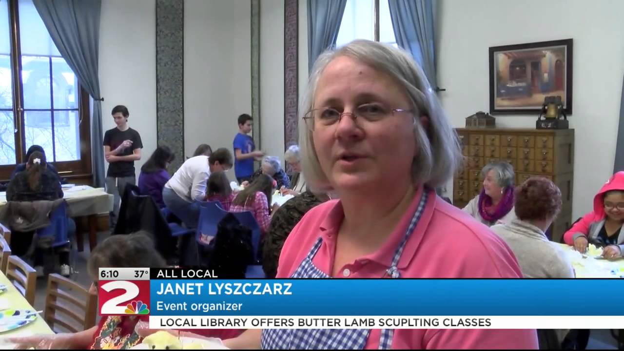 Local library holds butter sculpting class
