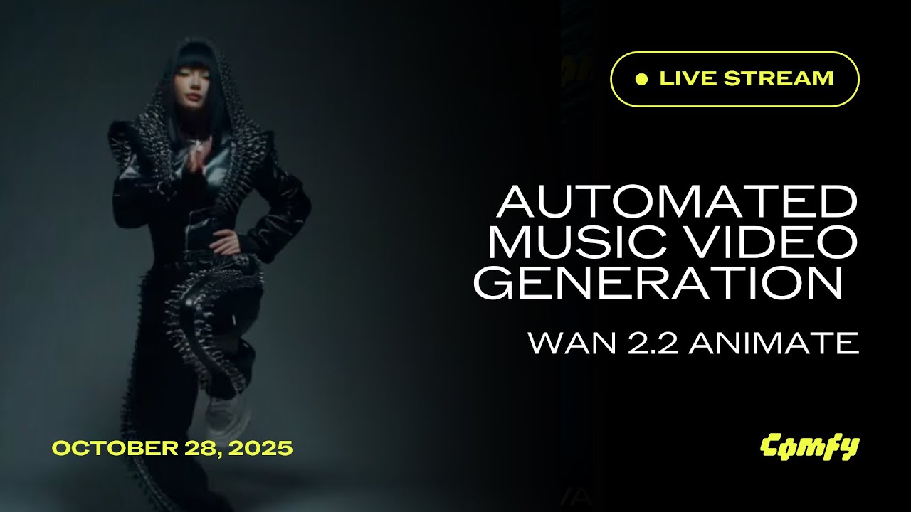 Automated Music Video Generation in ComfyUI - Wan 2.2 Animate