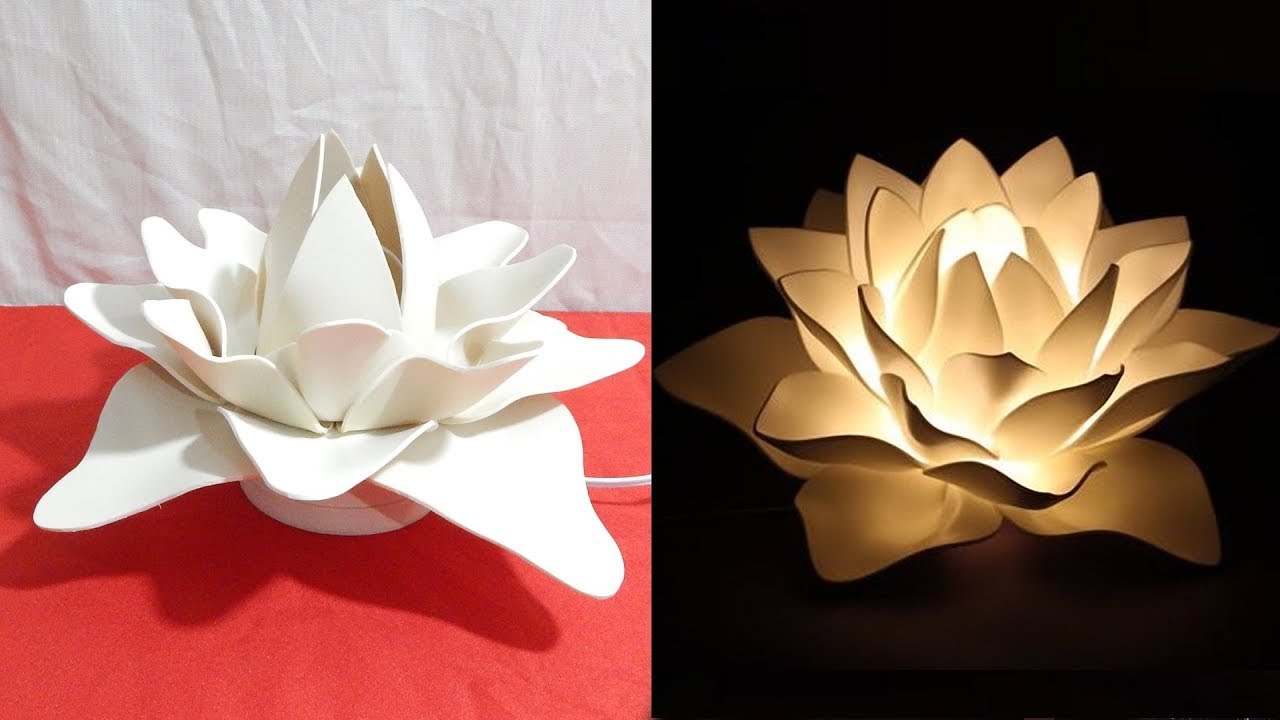 Aprenda fazer uma luminária formato de flor