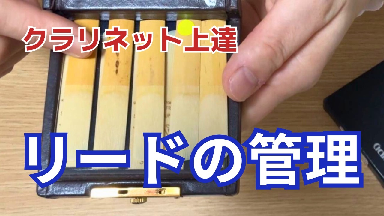 リードの扱い方【クラリネット】