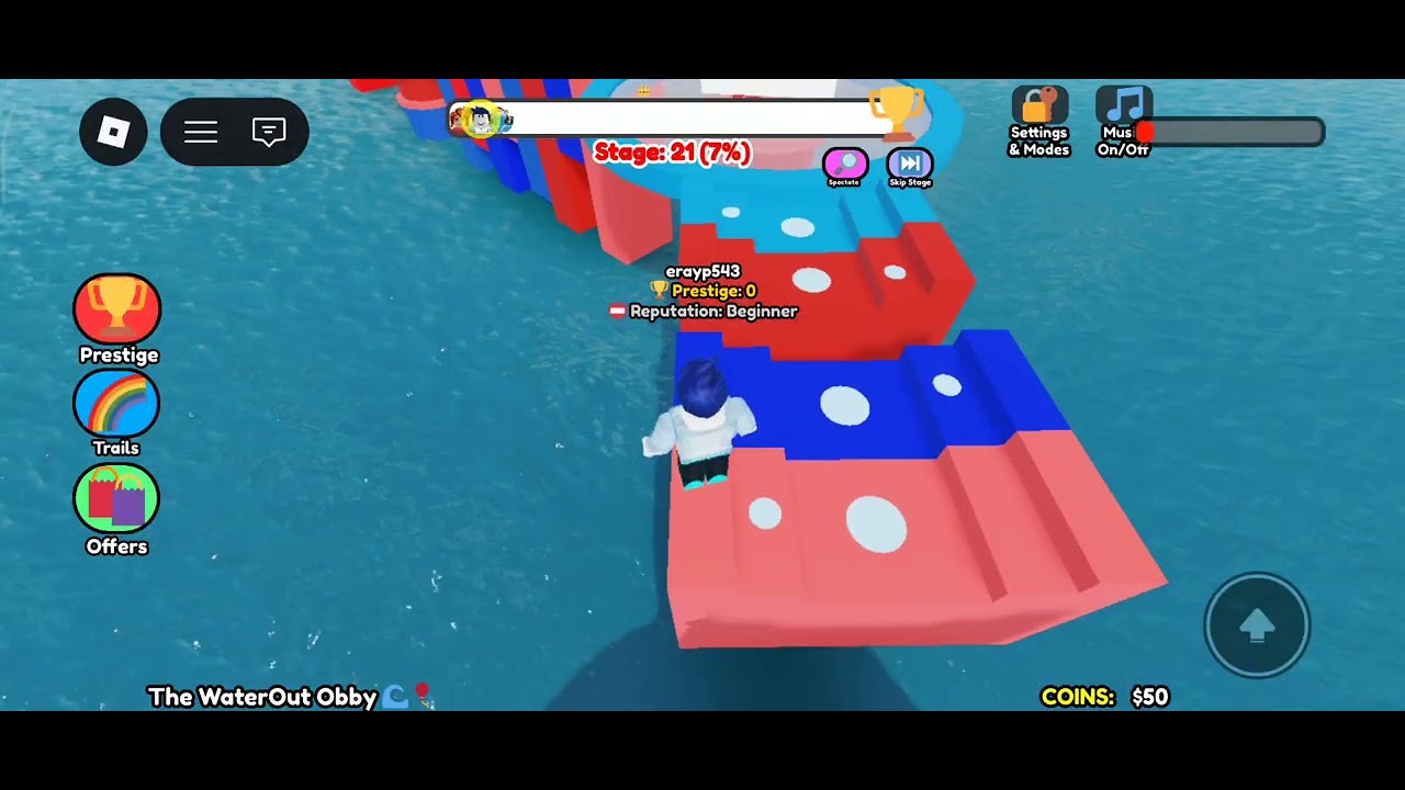 Roblox'ta sizinle beraber parkur yaptım