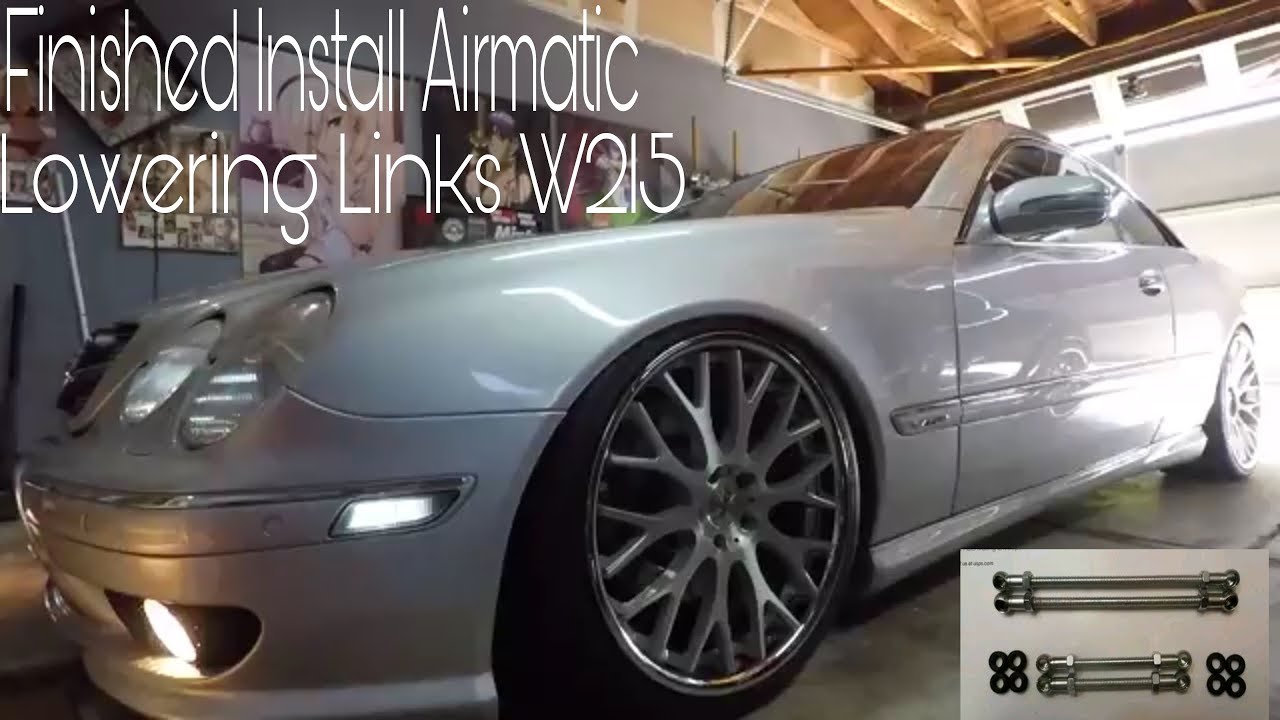 Finished Installing Airmatic Lowering Links on my 2001 Mercedes Benz CL600 (W215)
