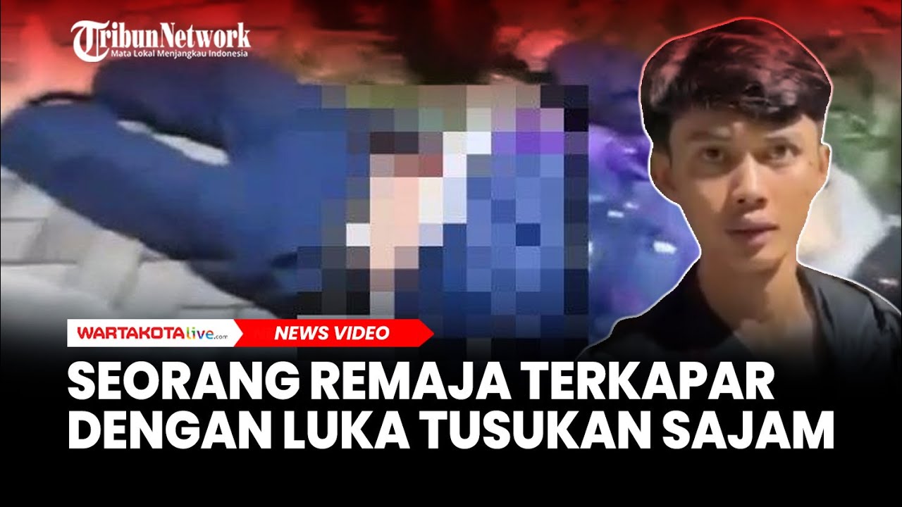 Seorang Remaja Terkapar dengan Luka Tusukan di Jalan Raya Sawangan Depok, Diduga Korban Tawuran