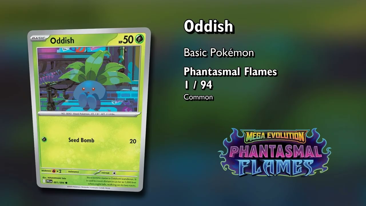 PFL 001 Oddish Pokémon   Phantasmal Flames   MINAMINAMI Take   Cozy Cardboard Chronicle