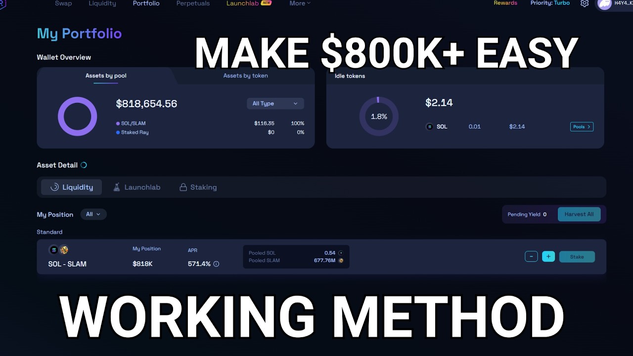 $10 to $800K in Days &ndash; The Raydium Meme Coin Play You Need To See (LIVE RESULTS)