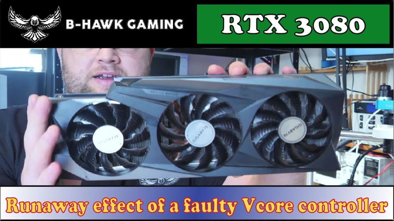 Gigabyte RTX 3080 - The runaway effect of a faulty Vcore controller - Multiple Short Circuits