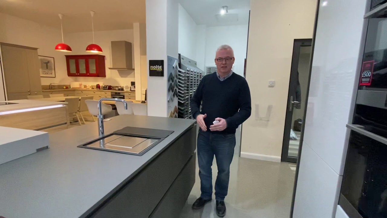 Kuechen Harmonie demonstration videos  - Nolte kitchen handleless kitchens and illuminated handles.