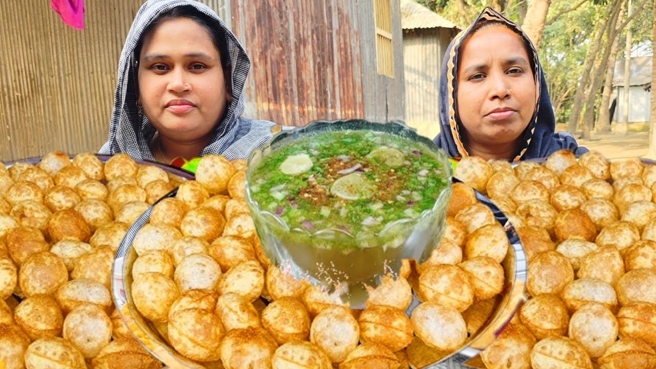 গ্রামের পরিবেশে সুন্দরী মেয়ের ফুসকা খাওয়ার ফাটাফাটি চ্যালেঞ্জ।  Fuska। FooD ChallengE #fushkaeating