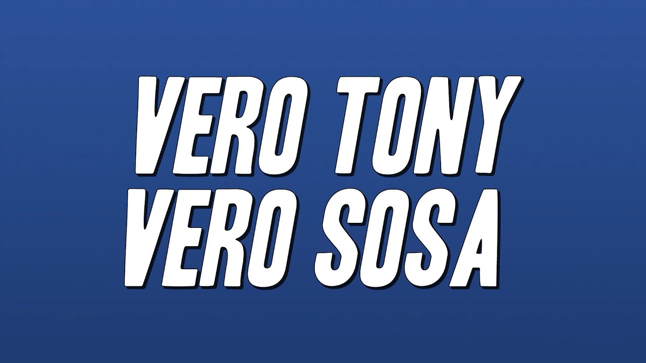 Tony Effe - VERO TONY VERO SOSA (Testo)