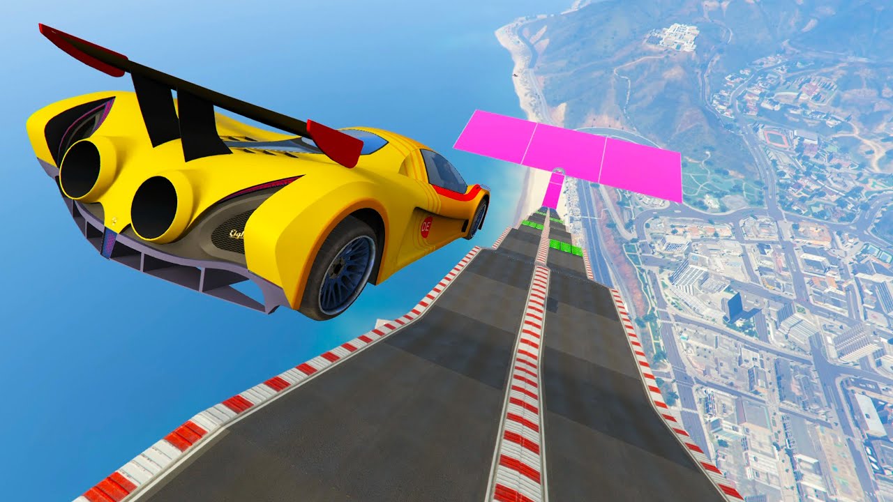 MEGA RAMPA 88.000% IMPOSIBLE! CON TURBOS!! - GTA V ONLINE
