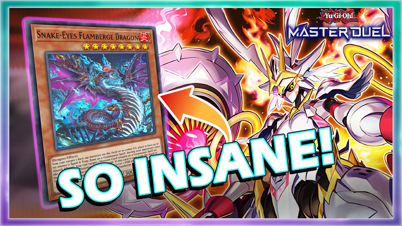 SO INSANE! CENTUR-ION SNAKE-EYE RANKED GAMEPLAY IN YUGIOH MASTER DUEL
