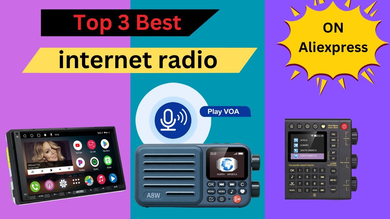 Top 3 best internet radio [On Aliexpress]
